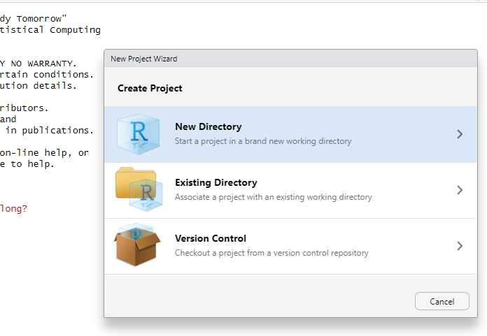 `New directory`